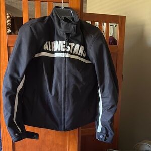 Alpinestars Black Jacket with Cup Protective Shoulders and Zip Out Padded Liner